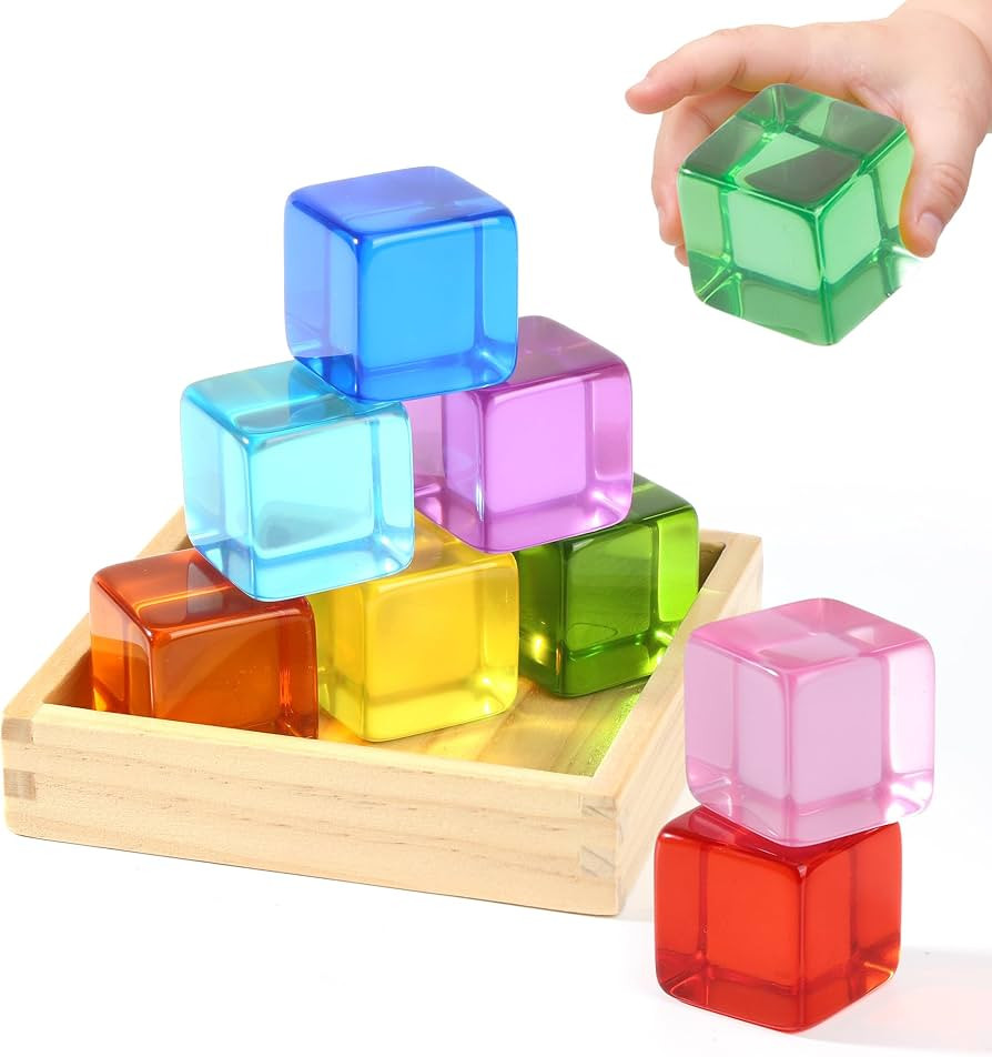 Woodtoe Large Building Blocks for Toddlers, Montessori Toys for 1 2 3 Year Old Boy Girl, No Choki... | Amazon (US)