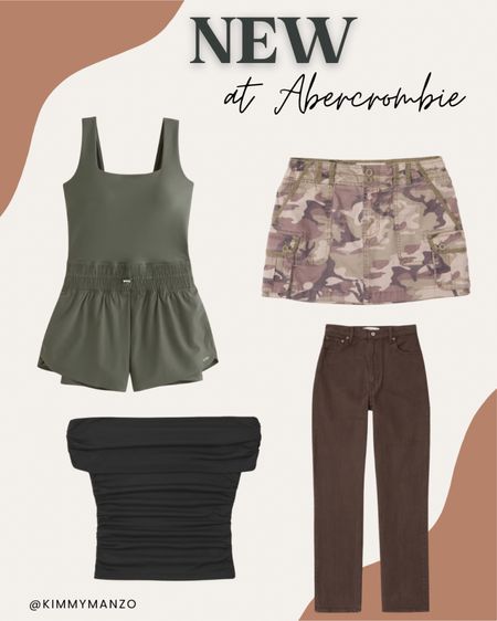 New arrivals at Abercrombie

Cargo skirt, 2000s fashion, 90s style, camo, athletic wear, off the shoulder top, straight jeans 
#ltkstyletip

#LTKU #LTKFind #LTKBacktoSchool