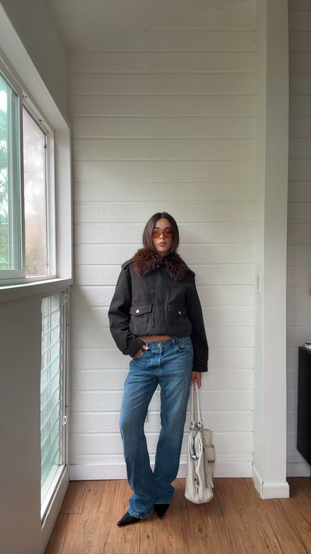 everything linked on shop my x

#ootd #outfitinspo #fur #denim #straightlegjeans #winterfashion #fashion