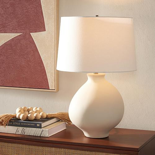 Safavieh Costa White Ceramic Table Lamp 25.5 | HSN