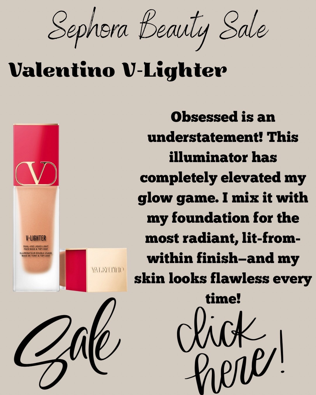 Obsessed is an understatement! This illuminator has completely elevated my glow game. I mix it with my foundation for the most radiant, lit-from-within finish—and my skin looks flawless every time!

It’s a multitasking dream: a lightweight makeup primer infused with skincare ingredients like hyaluronic acid for 24-hour hydration and a smoother, glowy complexion.

Wear it alone for a dewy boost, under foundation for a soft-focus glow, or dab it on top as a highlighter—this does it all.

Available in two radiant shades:
• Rosa – perfect for cool undertones and fair to light skin
• Ambra – ideal for warm undertones and medium to deep skin

Why I love it:
• 24-hour hydration
• Works as a primer and highlighter
• Packed with skincare goodness
• Gives an instant luminous glow

Trust me, your skin will thank you!

#LTKBeauty #LTKStyleTip #LTKFestival