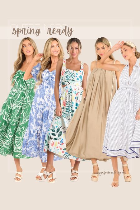spring ready with these gorgeous spring dresses! perfect for upcoming  vacations 

#LTKfindsunder100 #LTKSeasonal #LTKstyletip