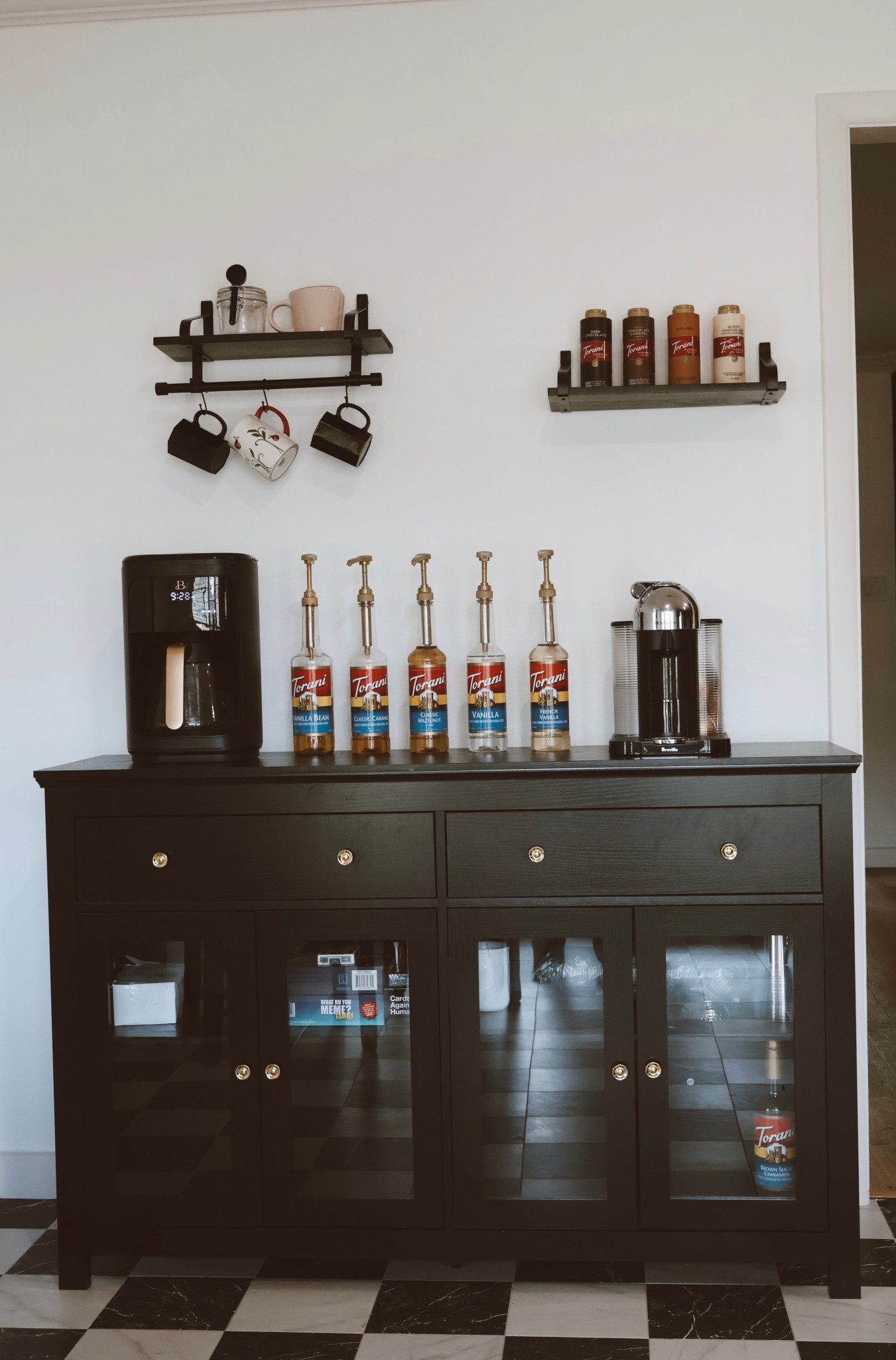 The perfect little corner for caffeine and cozy vibes! #CoffeeBar #ButFirstCoffee #HomeCafe

#LTKHome