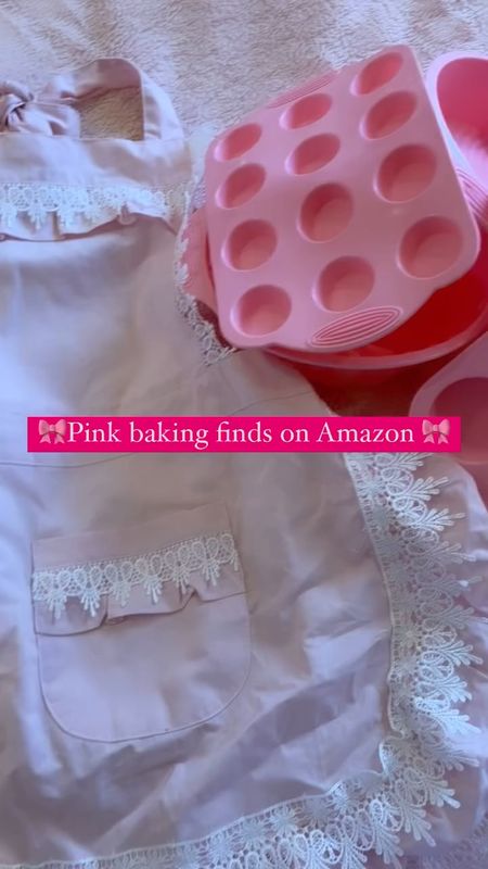 Pink Amazon finds, pink baking set, pink kitchen essentials, pink dress apron, vintage apron, Amazon finds 

#LTKfindsunder50 #LTKhome #LTKGiftGuide