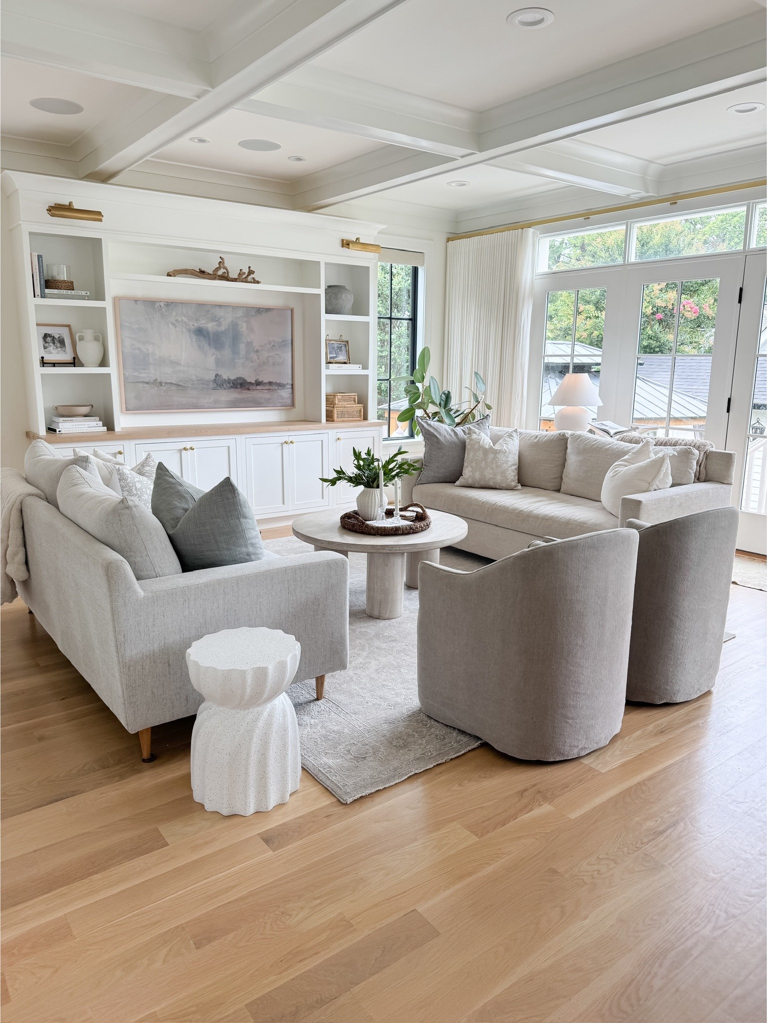 Sharing a few of my forever favorite refined coastal home finds—pieces that have truly stood the test of time in our home. I recently refreshed our great room layout, and I love how open and welcoming it feels with the round wood coffee table and slipcovered chairs, both from Wayfair.

Wayfair continues to be my go-to source for quality, timeless pieces that layer warmth, texture, and ease into our spaces. From our viral Tilly bed and light gray Aiello rug to the whitewashed coffee table, classic slipcovered chairs, cozy bedding, and that favorite terracotta vase—these curated finds blend function and style beautifully. Whether it’s coastal rugs, versatile furniture, or subtle statement decor, these staples help create a relaxed, elevated look that feels effortlessly lived-in.
 

#LTKFindsUnder50 #LTKFindsUnder100 #LTKHome