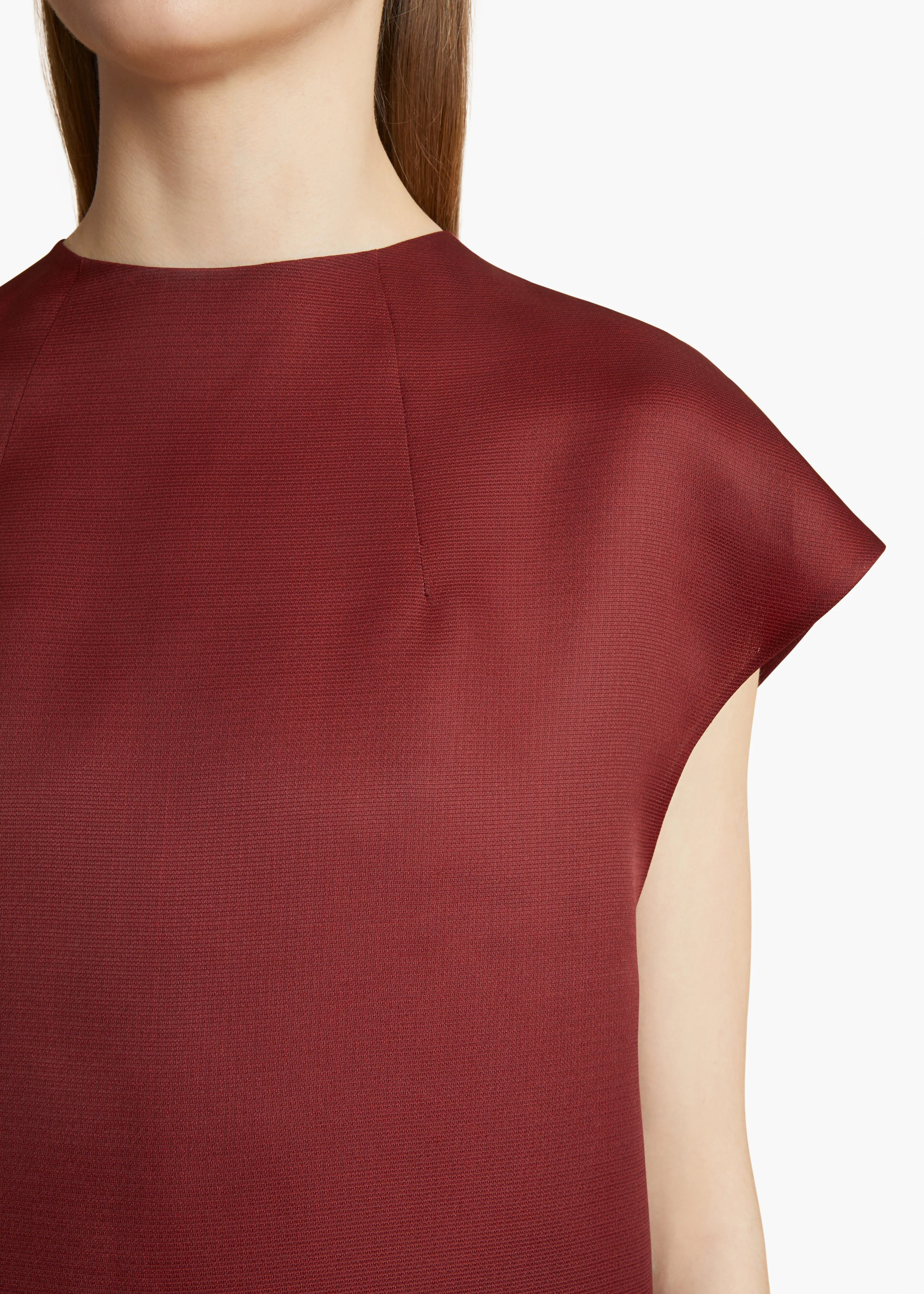 Lohan Dress in Oxblood | Khaite