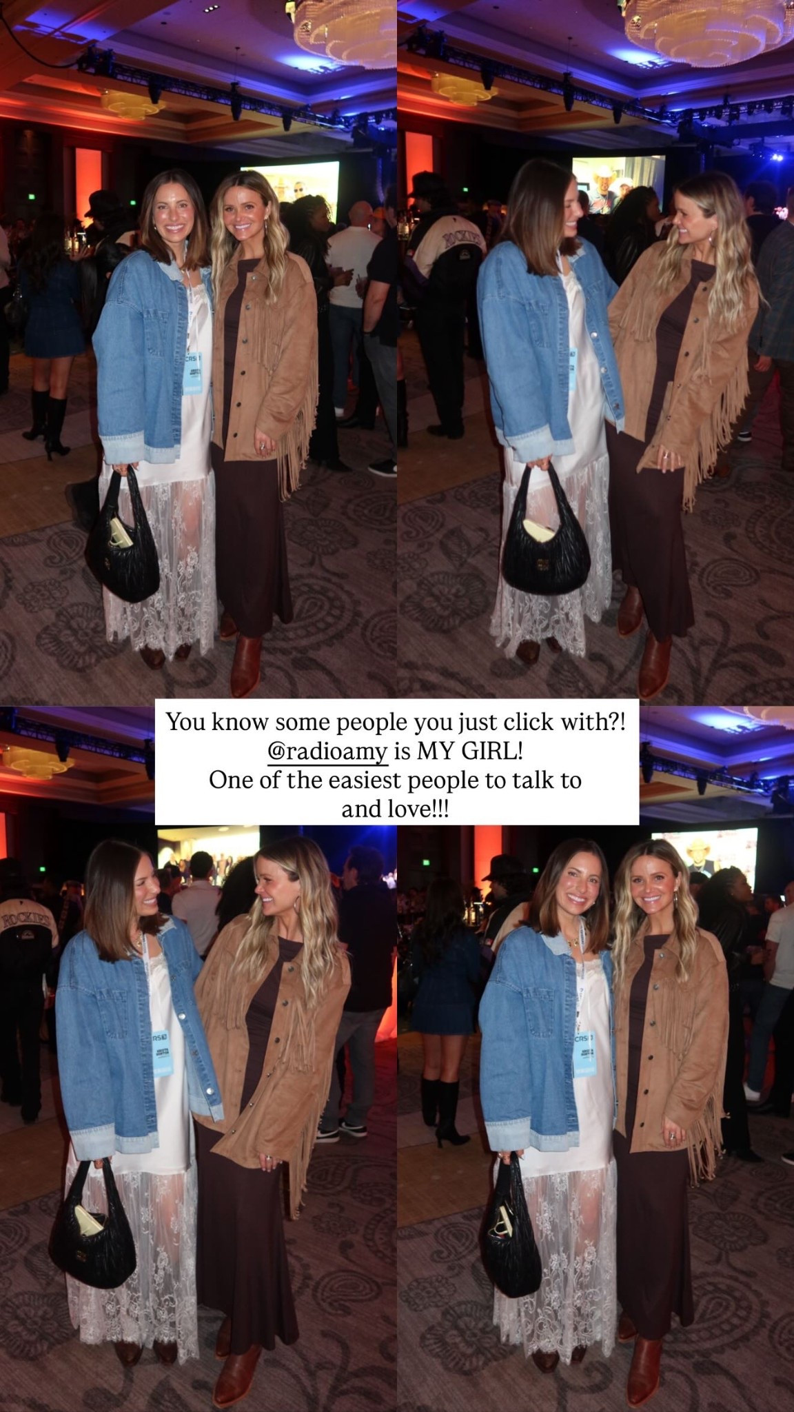 You know some people you just click with?! @radioamy is MY GIRL! 
One of the easiest people to talk to 
and love!!!