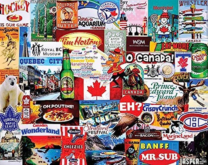 White Mountain Puzzles I Love Canada-1000 Piece Jigsaw Puzzle | Amazon (US)