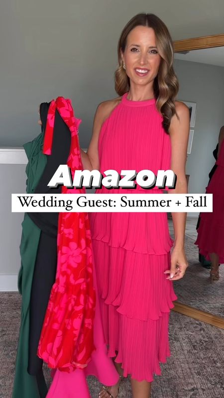 Summer wedding guest dresses in smallest size each. Fall wedding guest dress. Amazon wedding guest. Cocktail dress. Party dress. Bodycon dress. Destination wedding. Baby shower dress. Wedding shower dress. Little black dress. Amazon gold heels are TTS. 

#1: Small with elastic waist. Consider sizing down if in-between sizes.
#2: XS - Dress holds you in like shapewear but is stretchy - it’s amazing!
#3. Small and elastic waist
#4: XS and adjustable straps + stretchy
#5: XS and shapewear-type fit but stretchy! 

#LTKTravel #LTKParties #LTKWedding