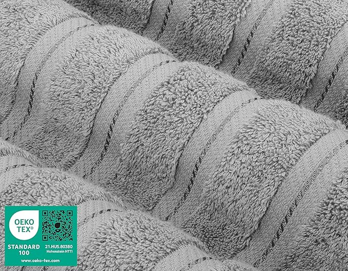 American Soft Linen Luxury 6 Piece Towel Set, 2 Bath Towels 2 Hand Towel 2 Washcloths, 600 GSM 10... | Amazon (US)