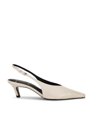 Lou 50 Slingback in Swan Leather | Revolve Clothing (Global)