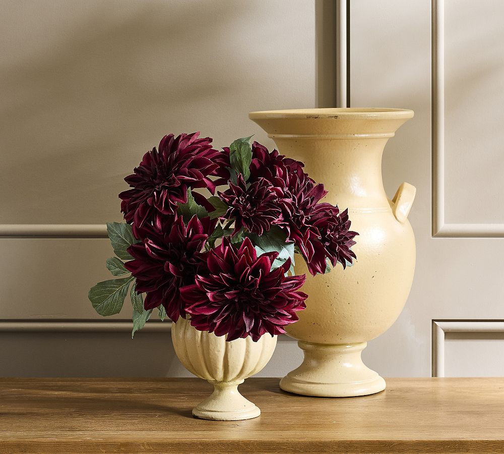 Faux Burgundy Dahlia Bundle | Pottery Barn (US)