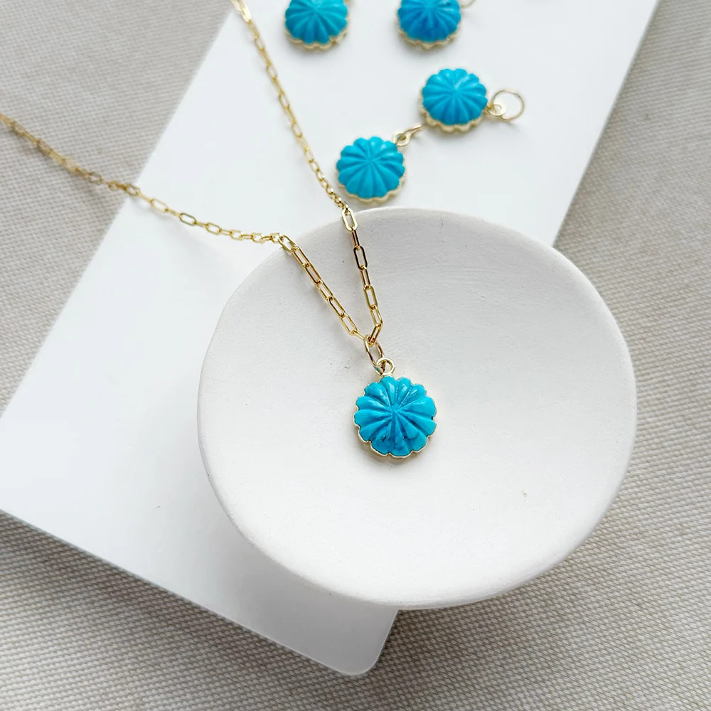 Howlite Flower Bijou Charm | Sarah Cornwell Jewelry