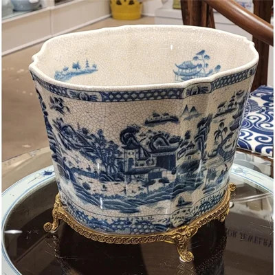 Blue Willow Handmade Cachepot | Wayfair North America