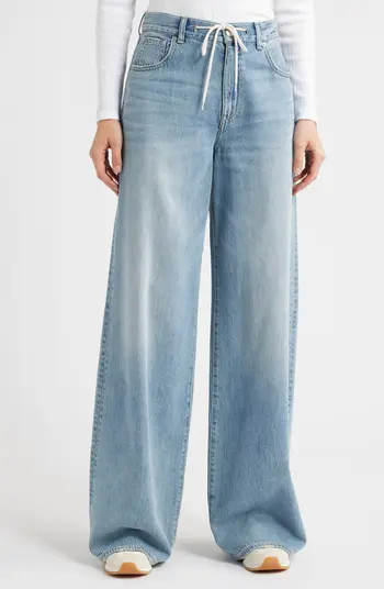 Madewell Superwide Leg Drawstring Jeans | Nordstrom | Nordstrom
