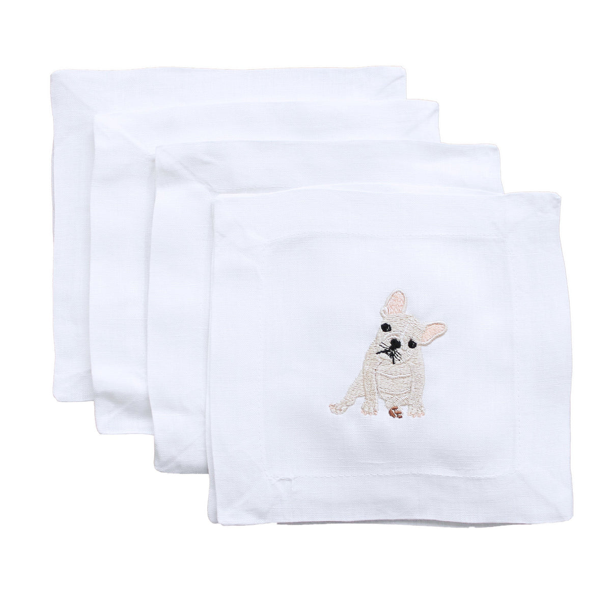 French Bulldog Cocktail Napkins | Over The Moon