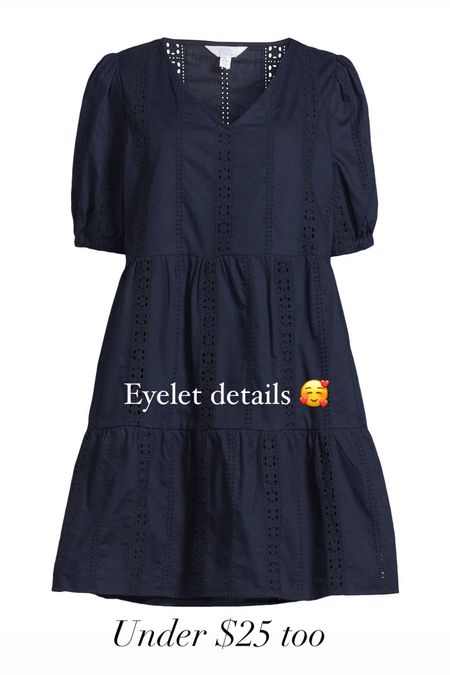 Short sleeved eyelet dress (I bought the size large), spring and summer dress 👗 

#LTKplussize #LTKmidsize #LTKover40