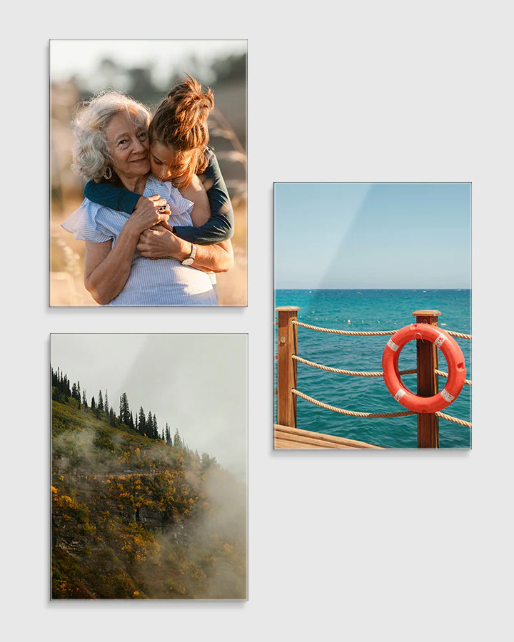 3 Large Glass Prints Bundle | Fracture