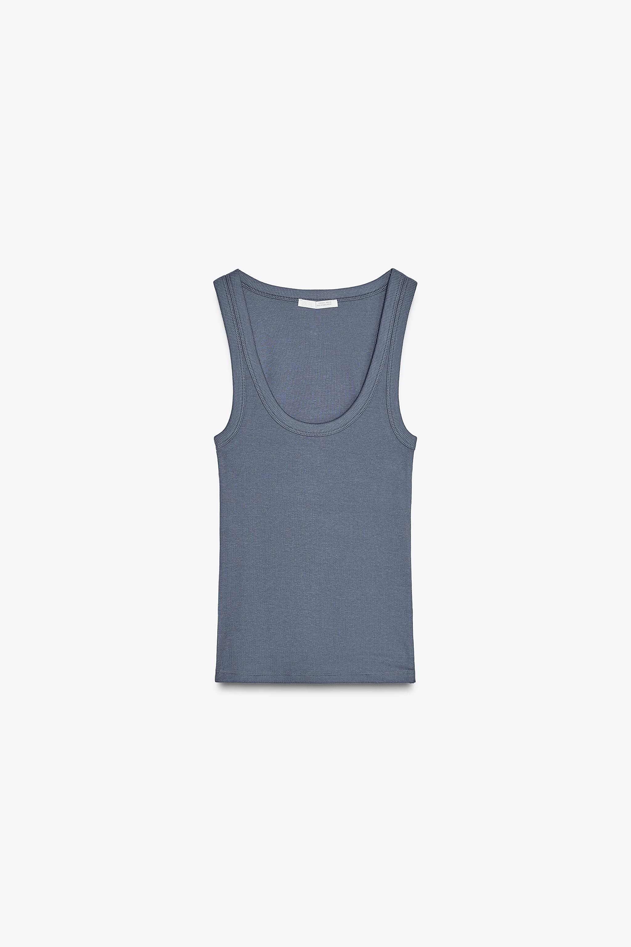 RIBBED STRAPPY TOP | Zara UK
