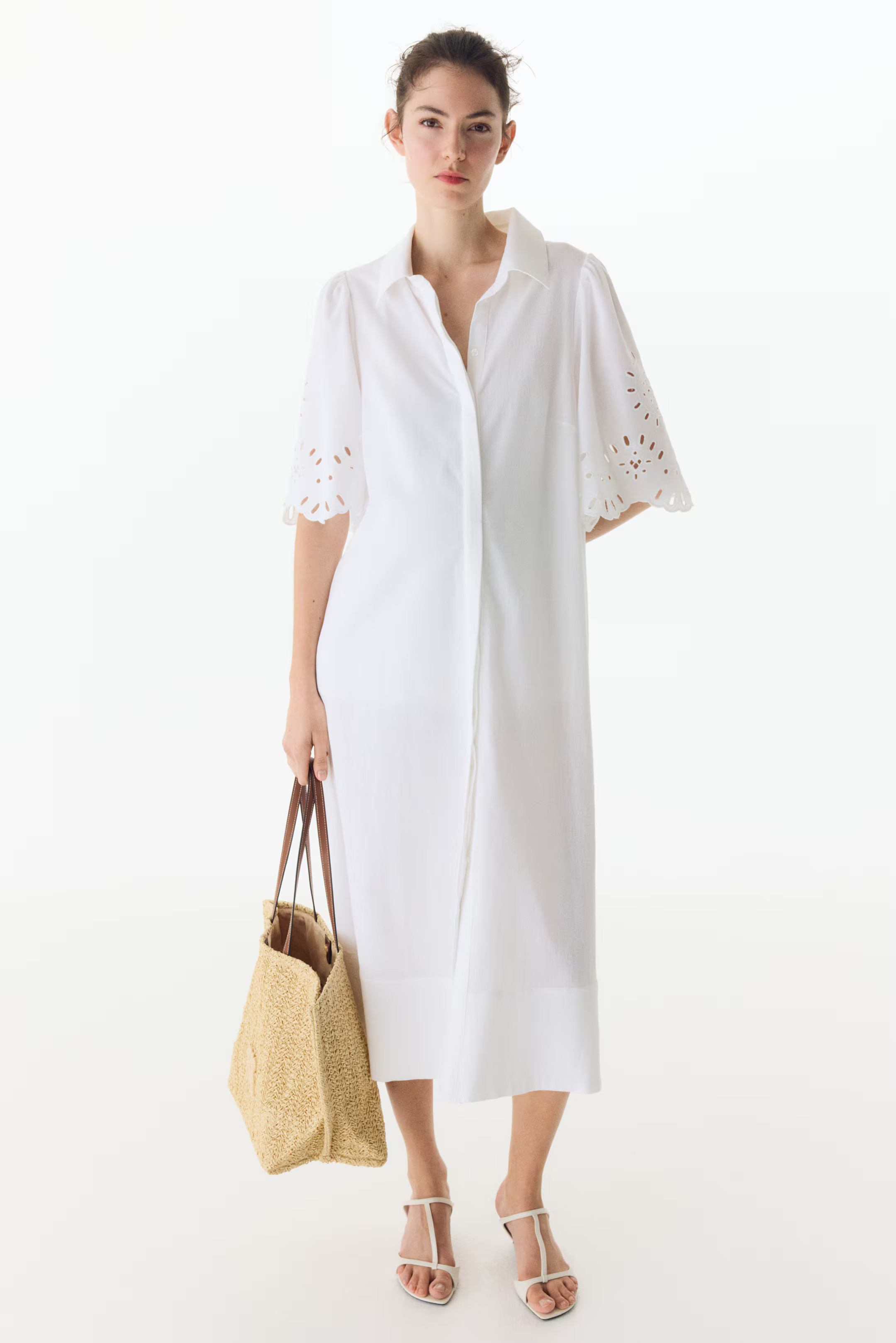 MAMA Blusenkleid aus Baumwolle | H&M (DE, AT, CH, NL, FI)