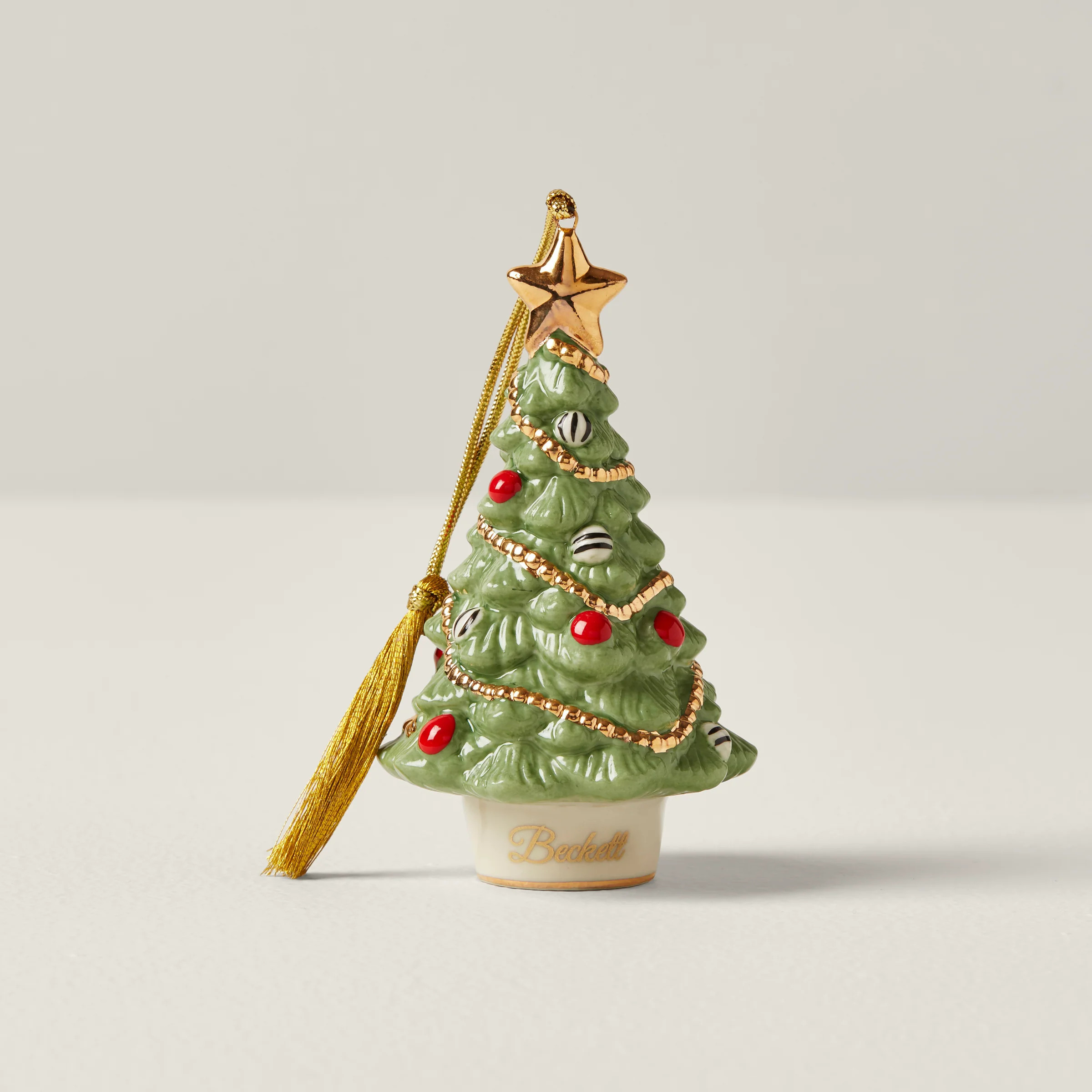 Personalized Festive Christmas Tree Ornament | Lenox