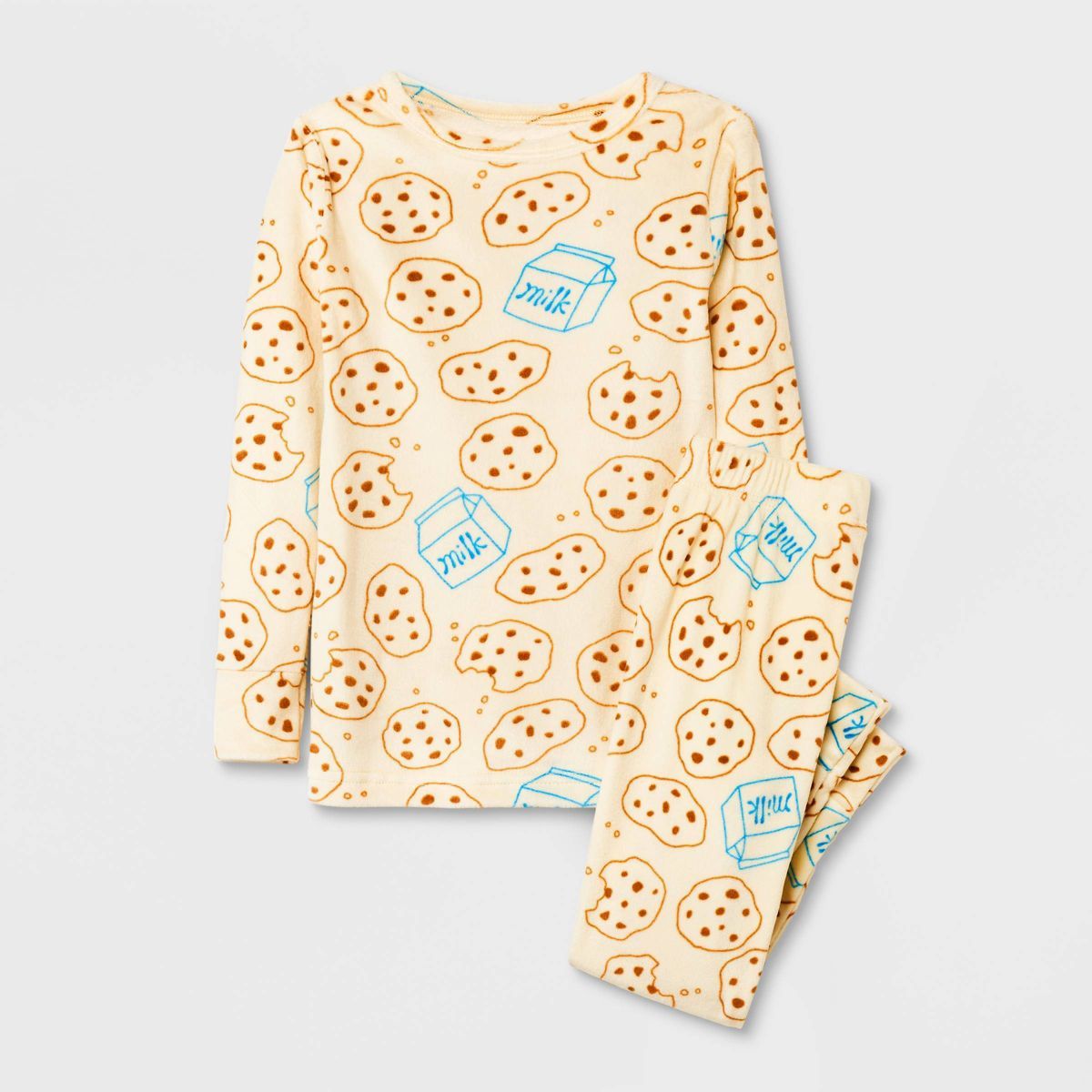 Toddler Boys' 2pc Milk and Cookies Pajama Set - Cat & Jack™ Cream | Target