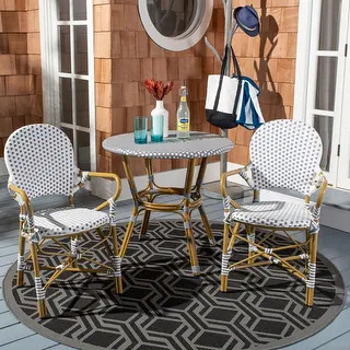 SAFAVIEH Hooper Indoor/ Outdoor Stackable Chairs (Set of 2) - Bed Bath & Beyond - 8540563 | Bed Bath & Beyond