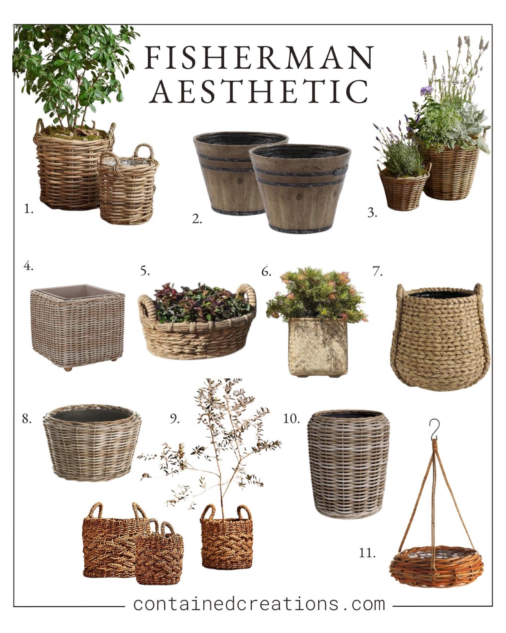 🐟 Maritime culture meets container gardens! Try a woven planter for indoor or protected outdoor use.

#LTKSeasonal #LTKHome