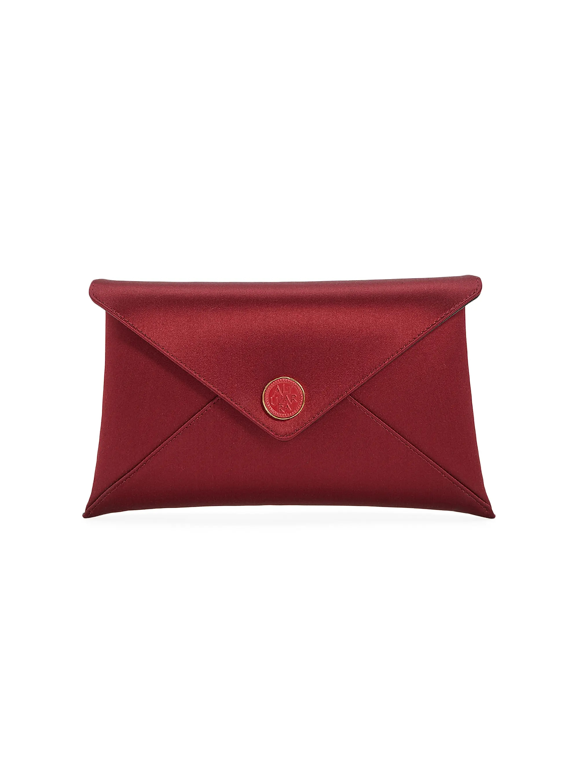 Shop Altuzarra Medallion Satin Envelope Clutch | Saks Fifth Avenue | Saks Fifth Avenue