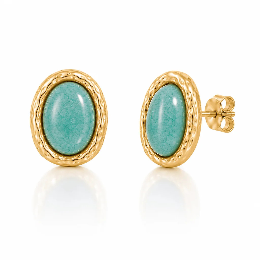 Lagoon Stud Earrings | Bohomoon UK