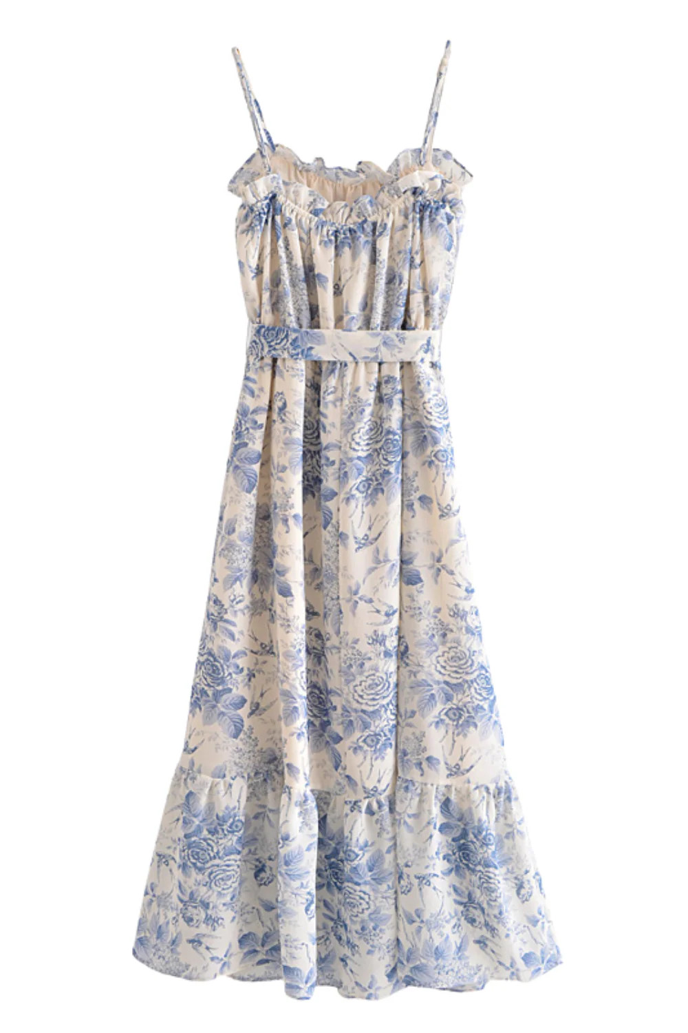 'Odelia' Floral Ruffled Sleeveless Dress | Goodnight Macaroon