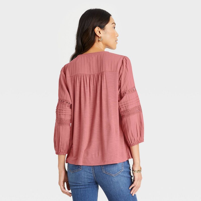 Women's Balloon 3/4 Sleeve Blouse - Knox Rose™ | Target