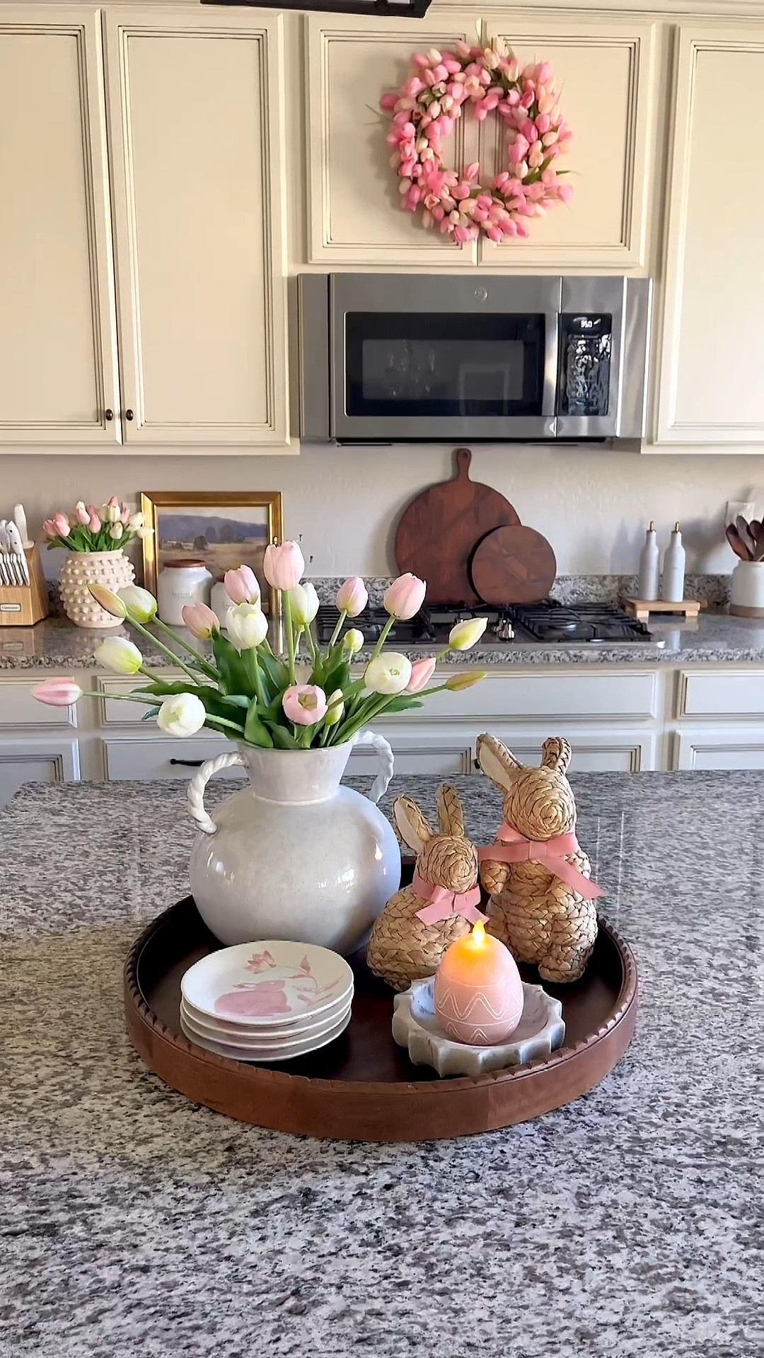 Spring and Easter tray!

Sharing this simple counter top styling or centerpiece idea with these real touch faux tulips, woven bunnies, beautiful bunny plates, and my favorite brand of flameless candles in this adorable Easter egg.  This adds just the right touch of spring as we bring in the season.

#homedecor #easterdecor #traystyling #springdecor #centerpiece #luminaracandles   

#LTKspring #LTKSeasonal #LTKHome