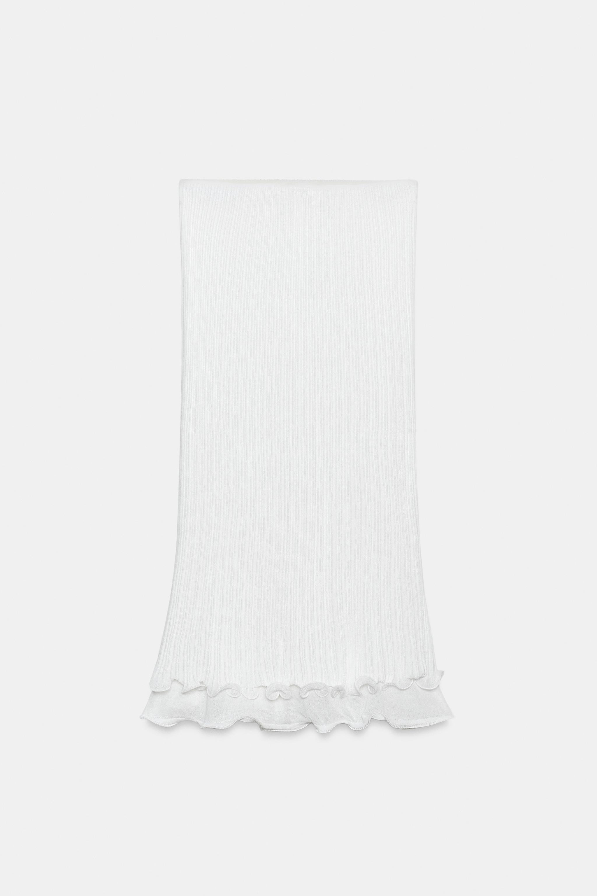 DOUBLE-LAYER KNIT MIDI SKIRT | Zara US