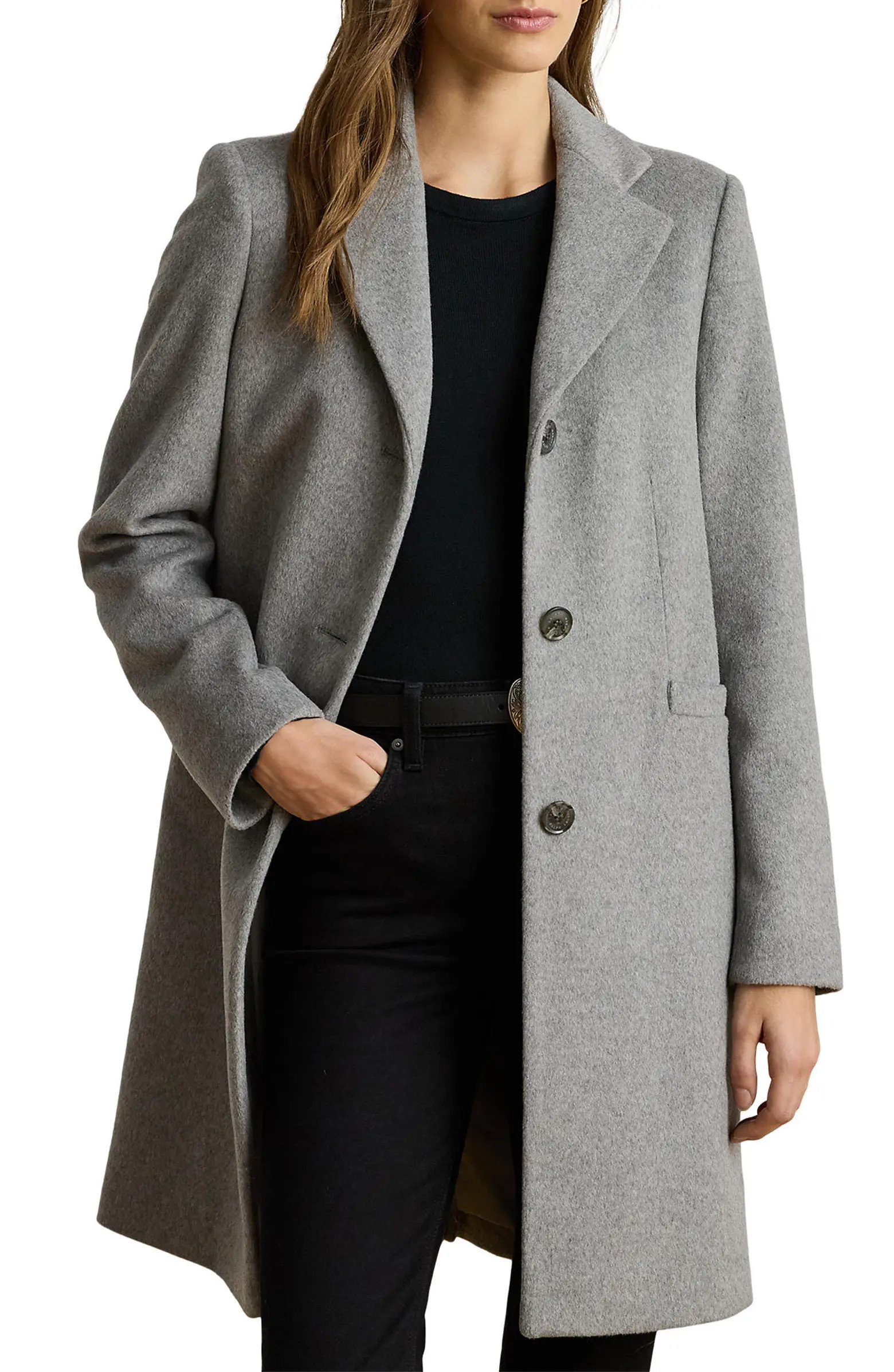 Longline Wool Blend Coat | Nordstrom