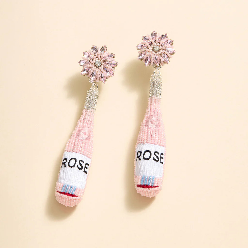Rose Bottle Earring Pink | Mignonne Gavigan