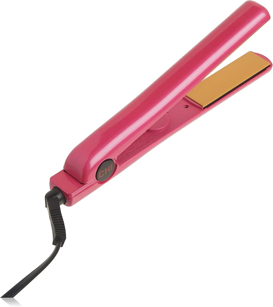 CHI Tourmaline Ceramic Hair Straightening Flat Iron | 1" Plates | Pure Pink | Professional Salon ... | Amazon (US)