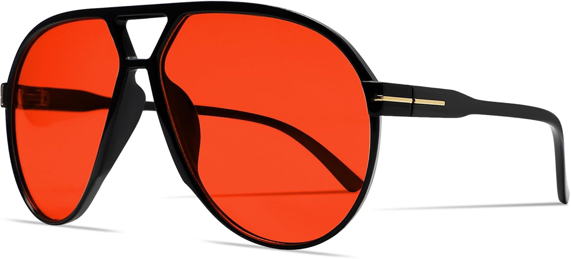 Retro Aviator Sunglasses for Women Men Oversized Classic 70s Vintage Trendy Tangle Free Square Av... | Amazon (US)