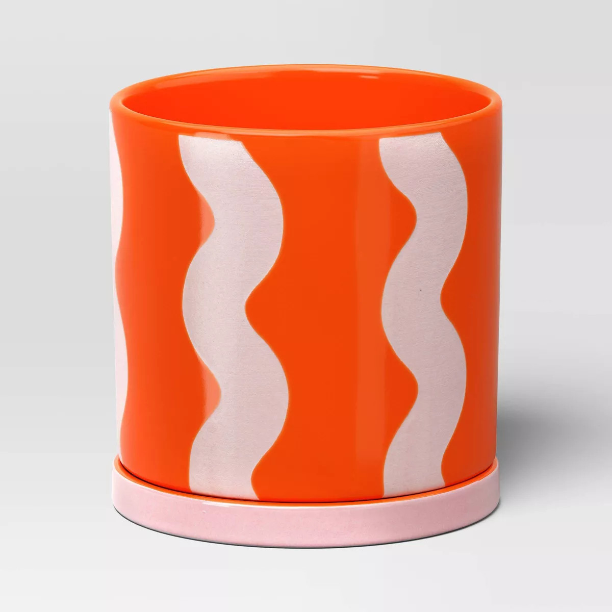 Ceramic Wavy Planter Orange/Pink - Room Essentials™ | Target