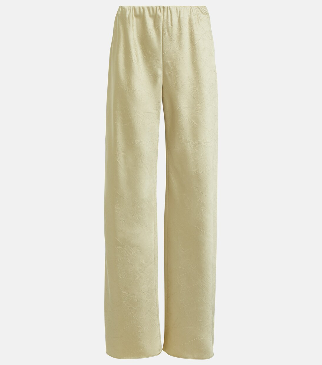 High-rise satin wide-leg pants | Mytheresa (US/CA)