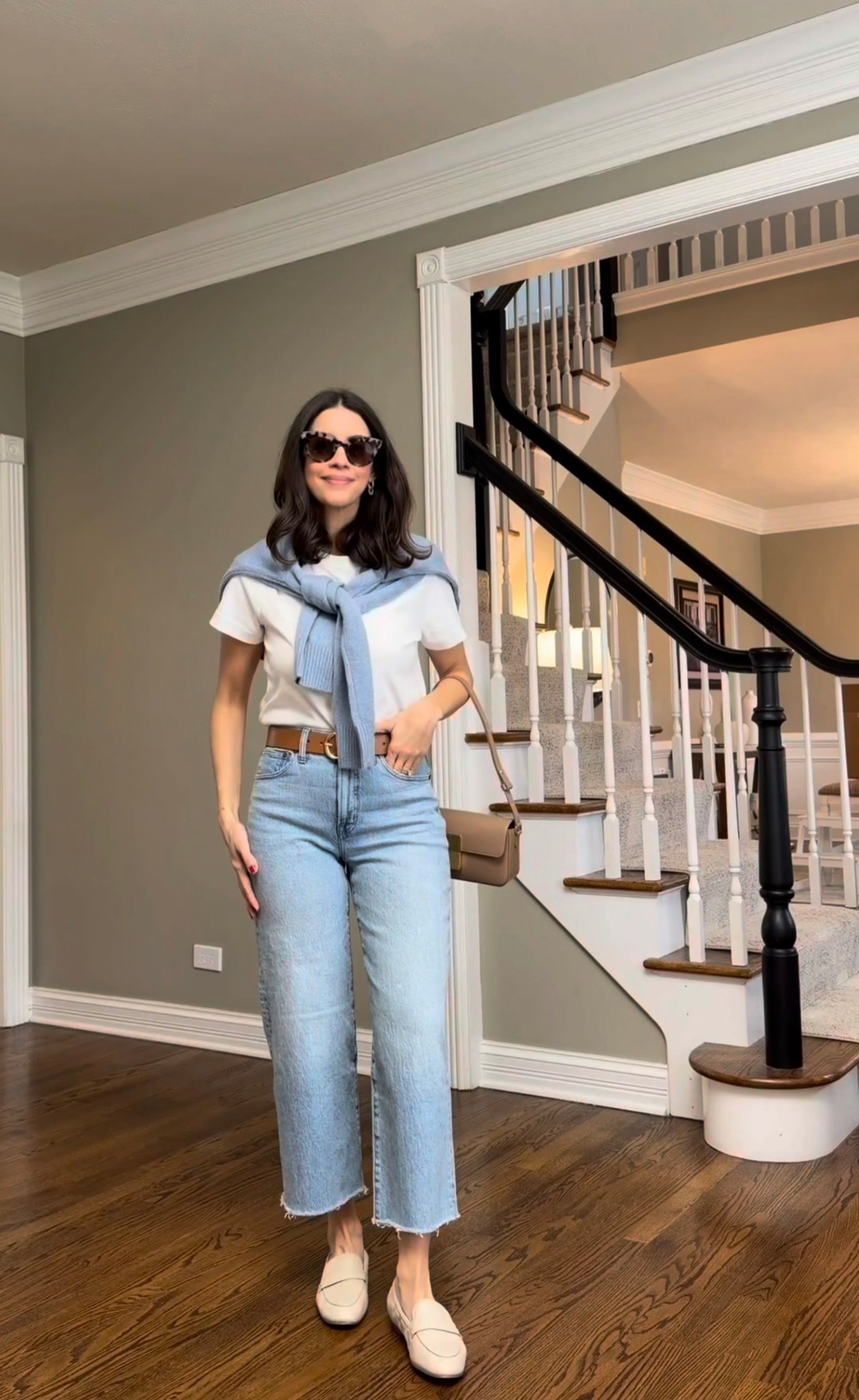 Minimal spring outfits with jeans 
Jeans are TTS - I’m 5’6” wearing a size 27 regular
Tee size medium 
Sweater size small

#LTKSaleAlert #LTKSpringSale #LTKSeasonal