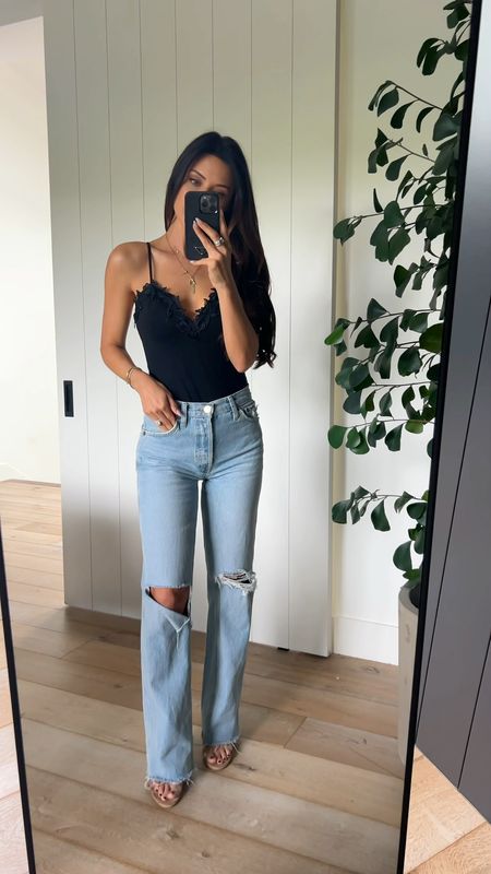 
One of my most worn jeans are back in stock. I’m wearing a size 25. I’m obsessed with the bodysuit under 100 wearing an extra small.

#LTKFindsUnder100 #LTKStyleTip #LTKOver40