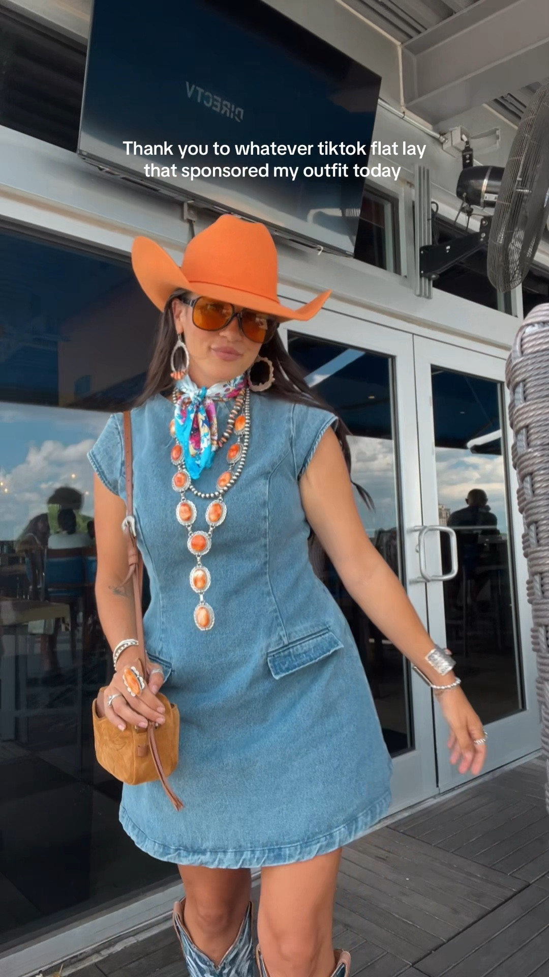 ✨ A classy cowgirl outfit idea with a bold pop of color — perfect for a rodeo, country concert, or summer western event.

👗 I’m wearing a large in this denim dress, but could’ve sized down to a medium. It was just restocked and it’s on sale — grab it while you can!

💎 All the jewelry is from The Turquoise Reata — shop online and use code NEONWRANGLER for a discount.

🤠 This exact colorful felt hat is from Rockem Boots — code NEONWRANGLER saves you there too. I’ve also linked a few similar cowgirl hats below.

👢 These cowgirl boots are almost sold out again. They run true to size and you can save with code NEONWRANGLER at Dan Post Boots.

#cowgirlstyle #rodeooutfit #countryconcertoutfit #westernfashion #cowgirlboots #westernboots #classycowgirl #ranchstyle #neonwrangler


#LTKU #LTKMidsize #LTKStyleTip