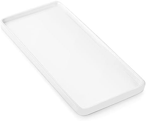 Luxspire Bathroom Vanity Tray, Resin Toilet Tank Tray, Kitchen Sink Trays, 11" x 4" Rectangle Bat... | Amazon (US)