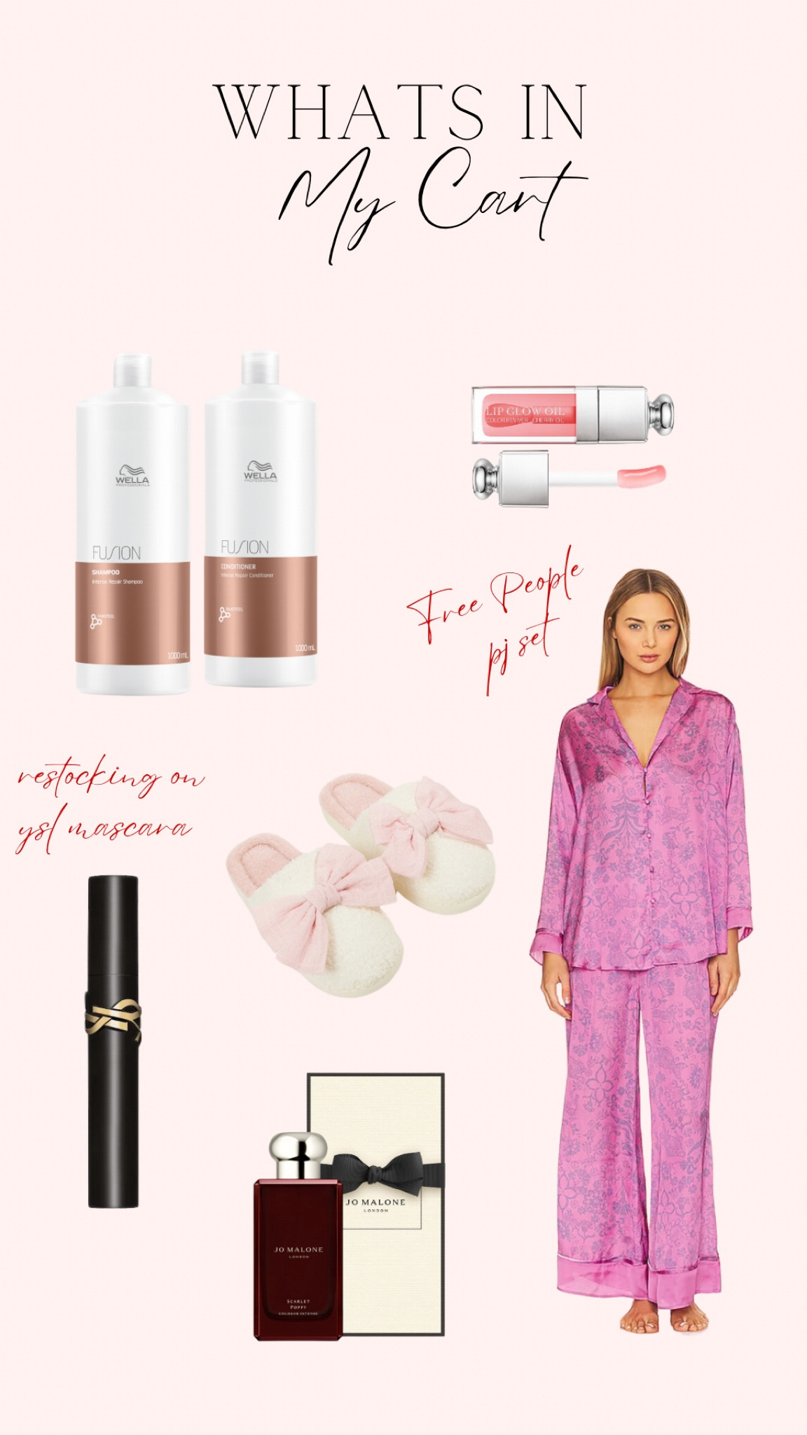 What’s in my cart this week ✨


Revolve finds 
Free people pj matching set
Cozy slippers
Beauty products 
Sephora and Ulta finds 
Dior lip oil
Jo Malone
Yak beauty 
Hair products self care


#LTKstyletip #LTKSeasonal #LTKbeauty