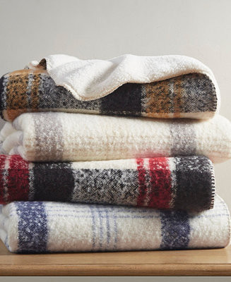 Bloomington Faux Mohair to Sherpa Throw, 50" x 60" | Macy's