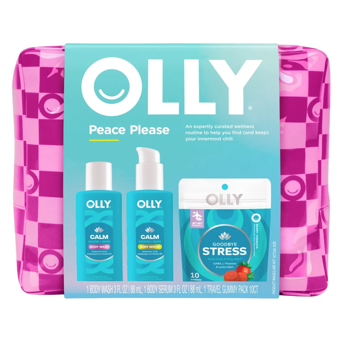 OLLY Limited Edition Peace Please Body Care & Vitamin Gift Set, 3 Count | Walmart (US)
