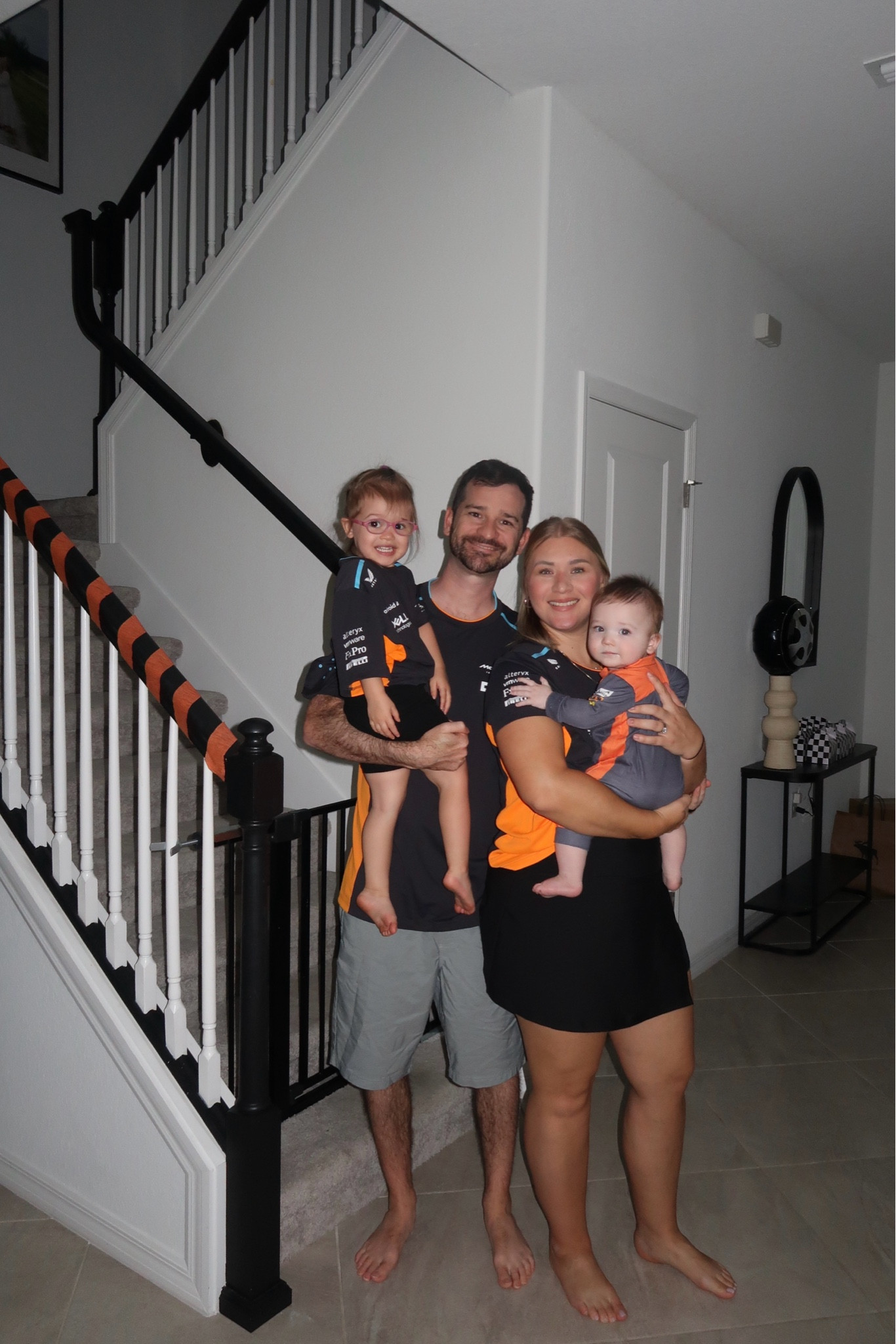 F1 watch party family outfit 🧡🏁 
Bubbas mckaren racing suit is from eBay 

#LTKFamily #LTKKids