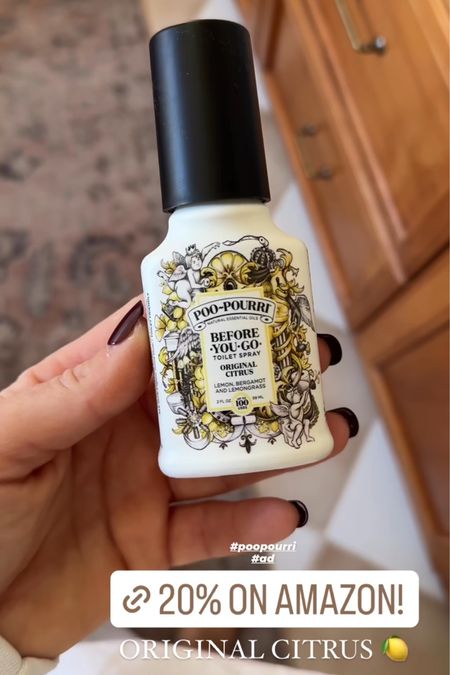 So many of you said you prefer the original citrus Poo-Pourri and it is on Amazon Lightning Deal for 29% off! Such a great little stocking stuffer!

#LTKSeasonal #LTKGiftGuide #LTKHoliday