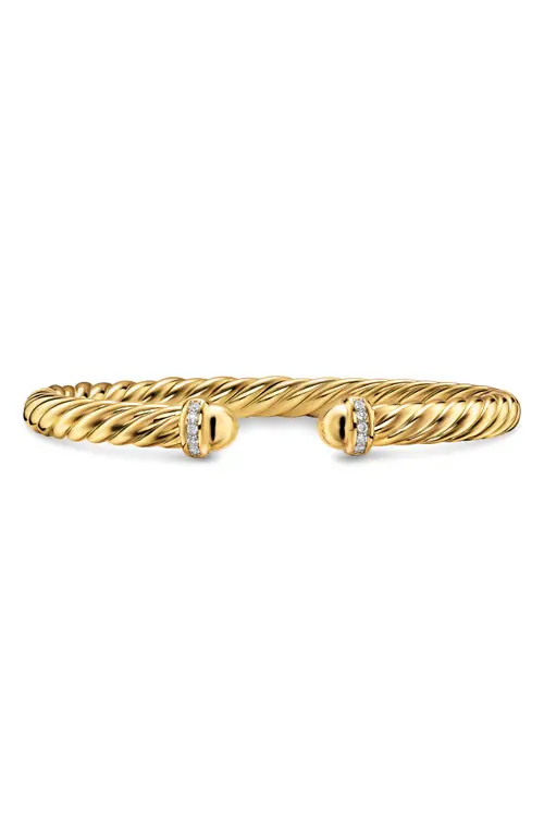David Yurman Cablespira® Flex Bracelet, 6mm in Gold Dome at Nordstrom, Size Medium | Nordstrom